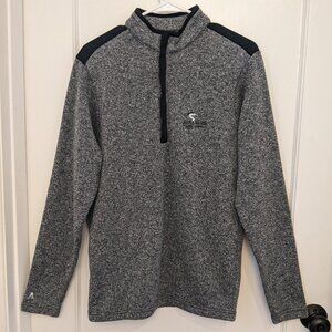 Avila Beach Golf Resort Mens Pullover Shirt Antigua Medium Gray 1/4 Zip
